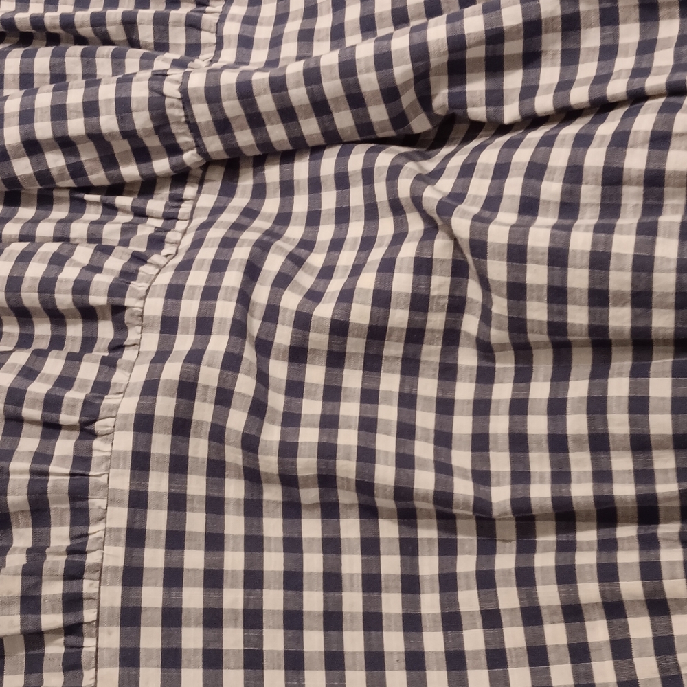 Universal Thread Gingham Skirt in Blue and White - Picture 4 of 4